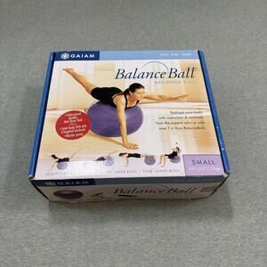 Gaiam Beginner Balance Ball Small 55cm Includes Ball Plug & DVD